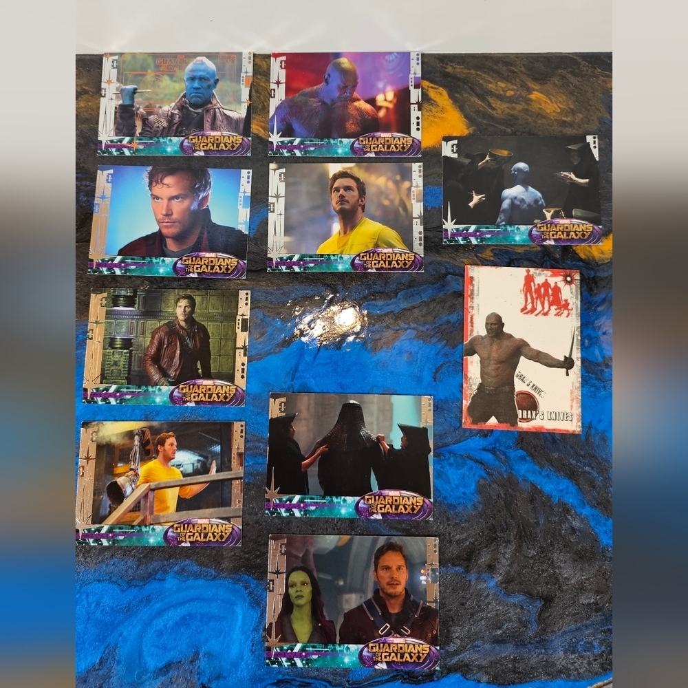2014 Upper Deck Guardians  of the Galaxy trading cards.